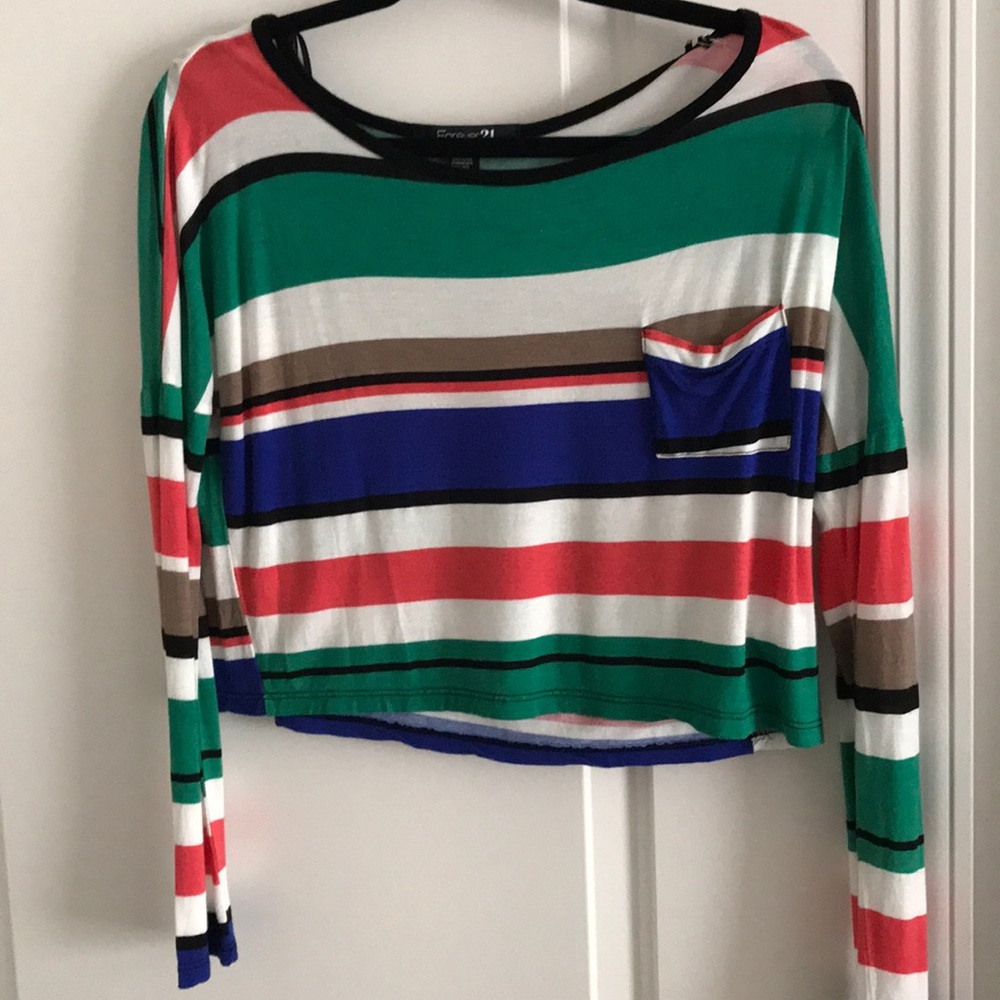 Striped crop top